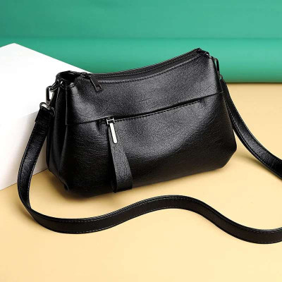 Crossbody Bag Artificial Leather ( Black Colour )