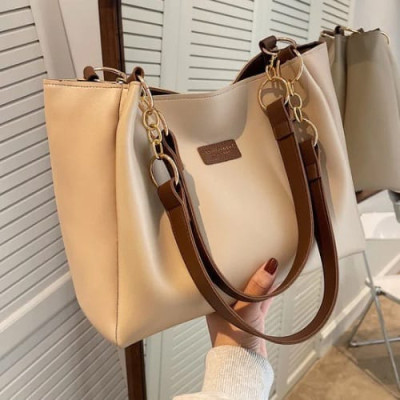 high Quality China Leather Bag (Cream)